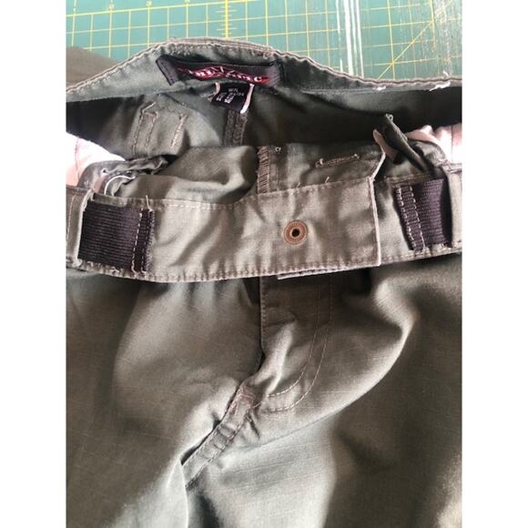 Tru Spec Men Green Tactical Pant Cargo Pocket Ripstop Adjust Waist Size 34/34 - Picture 5 of 8